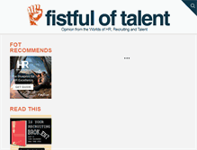 Tablet Screenshot of fistfuloftalent.com